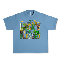 Pebble Blue Not lucky just blessed st. patricks day Urban Heavy Tee - Neo Western
