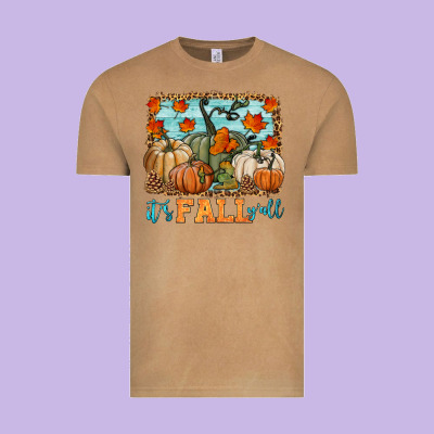 It's Fall Y'all Vintage Tee Designed By Hra Design Shop