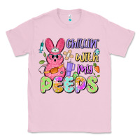 Bubblegum Pink chillin' with my peeps Classic Tee - Artiststas