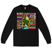 Black san judas leopard cowhide gemstone Long Sleeve Tee - JahusDesignShop