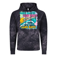 Cloud Black boat waves sun rays lake days Vintage Hoodie - texasbilliewilder