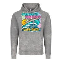 Cloud Rock boat waves sun rays lake days Vintage Hoodie - texasbilliewilder