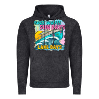 Vintage Black boat waves sun rays lake days Vintage Hoodie - texasbilliewilder
