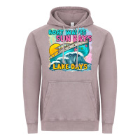 Vintage Zinc boat waves sun rays lake days Vintage Hoodie - texasbilliewilder