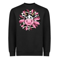 Black pink leopard sunflower cow Heavyweight Sweatshirt - RanaPortraitStore