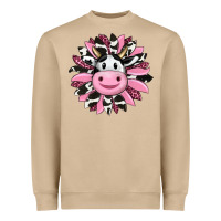 Mushroom pink leopard sunflower cow Heavyweight Sweatshirt - RanaPortraitStore
