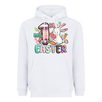 White my first easter Heavyweight Hoodie - MaliasSmallBusiness