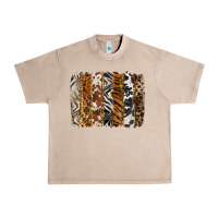 French Oak western animal patterns brushstoke Urban Heavy Tee - BarkalooDesign