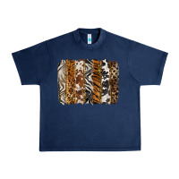 Navy western animal patterns brushstoke Urban Heavy Tee - BarkalooDesign