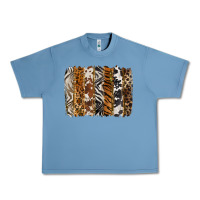 Pebble Blue western animal patterns brushstoke Urban Heavy Tee - BarkalooDesign