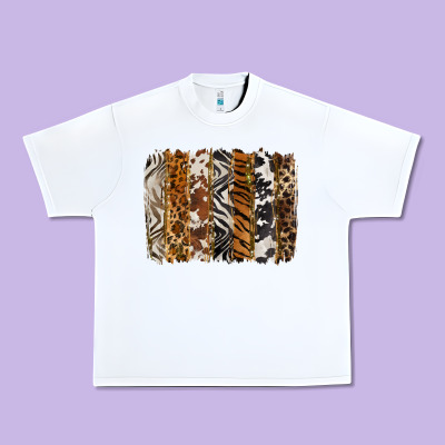 Western Animal Patterns Brushstoke Urban Heavy Tee Designed By Barkaloodesign
