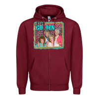 Burgundy golden girls stay golden Zipper Hoodie - AdoDesignShop