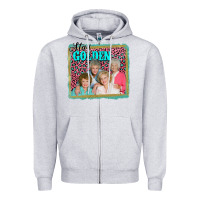 Heather Grey golden girls stay golden Zipper Hoodie - AdoDesignShop