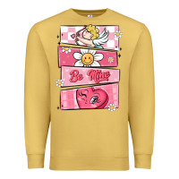 Antique Gold trendy valentines day retro characters Premium Sweatshirt - MaliasSmallBusiness