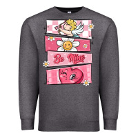 Charcoal Heather trendy valentines day retro characters Premium Sweatshirt - MaliasSmallBusiness