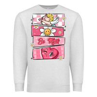 Oatmeal Heather trendy valentines day retro characters Premium Sweatshirt - MaliasSmallBusiness
