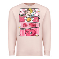 Pale Pink trendy valentines day retro characters Premium Sweatshirt - MaliasSmallBusiness