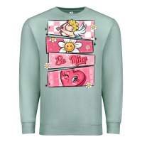 Seafoam trendy valentines day retro characters Premium Sweatshirt - MaliasSmallBusiness
