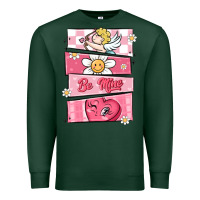 Trendy Valentines Day Retro Characters Premium Sweatshirt | Teevron