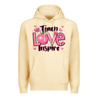 Pina Colada teach love inspire teacher valentines day Premium Hoodie - LillyAllenDesigns
