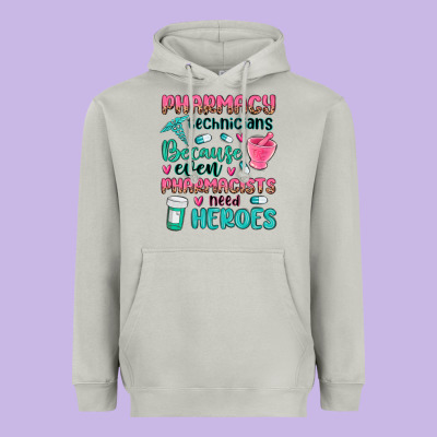 Pharmacy Technicians Heavyweight Hoodie Designed By Maliassmallbusiness