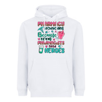White pharmacy technicians Heavyweight Hoodie - MaliasSmallBusiness