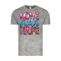 Cloud Rock love faith hope with cancer ribbon  ado Vintage Tee - AdoDesignShop