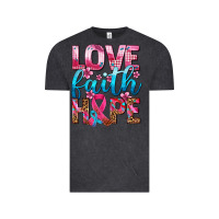 Vintage Black love faith hope with cancer ribbon  ado Vintage Tee - AdoDesignShop
