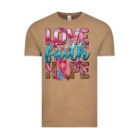 Vintage Coffee love faith hope with cancer ribbon  ado Vintage Tee - AdoDesignShop