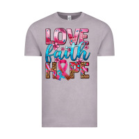 Vintage Zinc love faith hope with cancer ribbon  ado Vintage Tee - AdoDesignShop