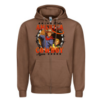 Chestnut make america cowboy again Zipper Hoodie - AdoDesignShop
