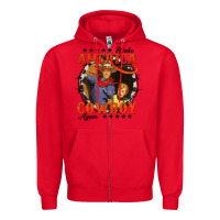 Red make america cowboy again Zipper Hoodie - AdoDesignShop