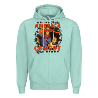 Seafoam make america cowboy again Zipper Hoodie - AdoDesignShop