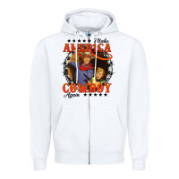White make america cowboy again Zipper Hoodie - AdoDesignShop