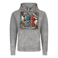 Cloud Rock baseball nana with leopard Vintage Hoodie - Zillion Design Studio