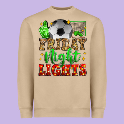 Friday Night Lights Soccer Heavyweight Sweatshirt Designed By Zillion Design Studio