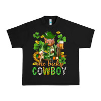Black One lucky cowboy with st. patricks elf Urban Heavy Tee - Neo Western