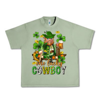 Oil Green One lucky cowboy with st. patricks elf Urban Heavy Tee - Neo Western