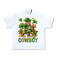 White One lucky cowboy with st. patricks elf Urban Heavy Tee - Neo Western