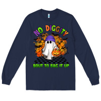 Navy no diggity bout to bag it up Long Sleeve Tee - Artiststas