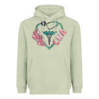 Matcha cna heart Heavyweight Hoodie - MaliasSmallBusiness
