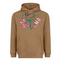 Toasted Coconut cna heart Heavyweight Hoodie - MaliasSmallBusiness