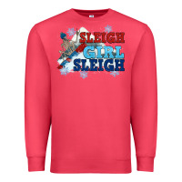 Cardinal winter sleigh girl sleigh Premium Sweatshirt - NancyCooperArtShop