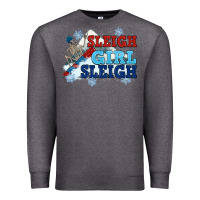 Charcoal Heather winter sleigh girl sleigh Premium Sweatshirt - NancyCooperArtShop