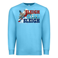 Ocean Blue winter sleigh girl sleigh Premium Sweatshirt - NancyCooperArtShop