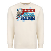 Sandshell winter sleigh girl sleigh Premium Sweatshirt - NancyCooperArtShop