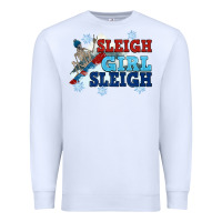 White winter sleigh girl sleigh Premium Sweatshirt - NancyCooperArtShop