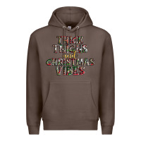 Coffee thick thighs and Christmas vibes Premium Hoodie - AdoDesignShop