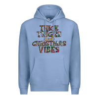 Colony Blue thick thighs and Christmas vibes Premium Hoodie - AdoDesignShop