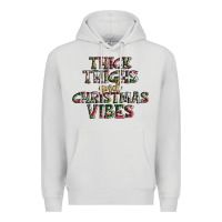 Dove Grey thick thighs and Christmas vibes Premium Hoodie - AdoDesignShop